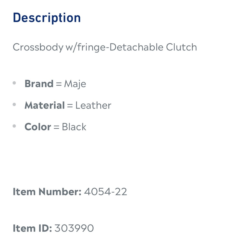 MAJE - M Duo Black Leather Crossbody / Clutch - Picture 14 of 15